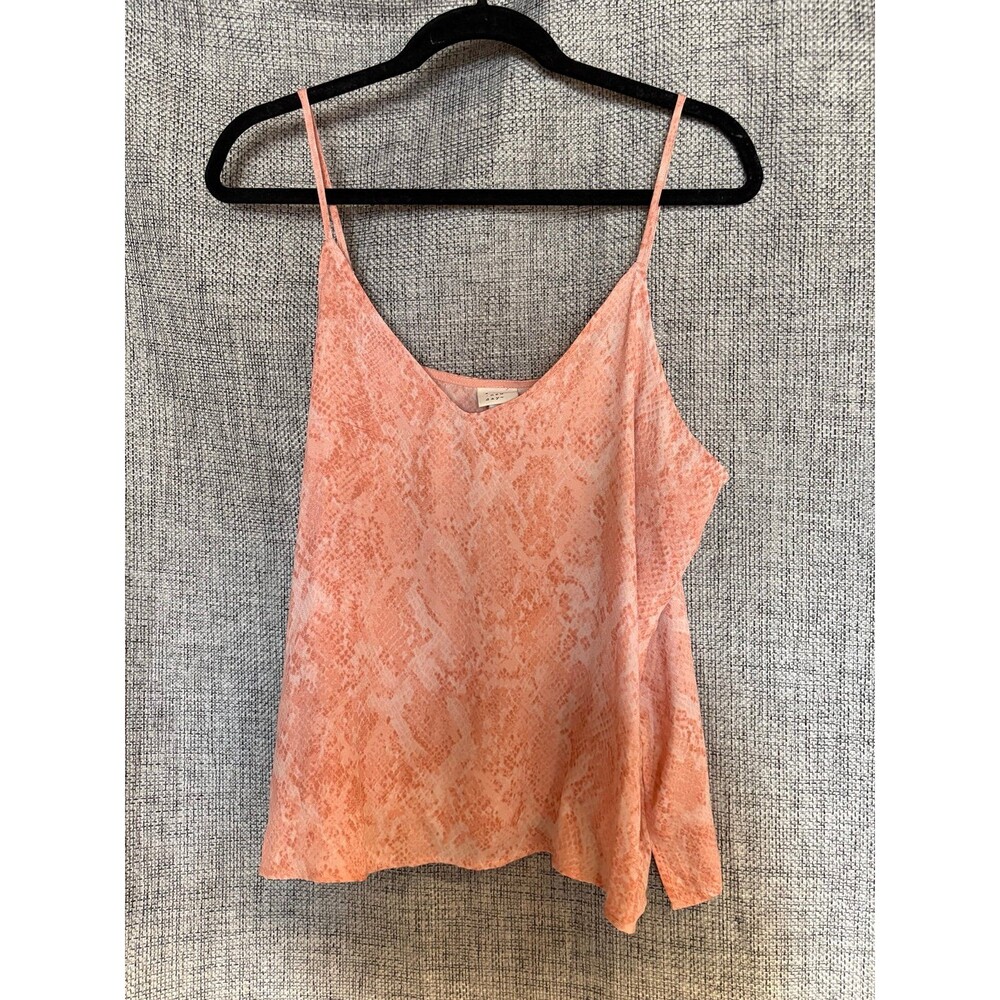 A New Day peach and pink snakeskin-print camisole thin spaghetti strap
